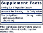 High potency OptiZinc and zinc citrate non GMO vegetarian capsules by Life Extension