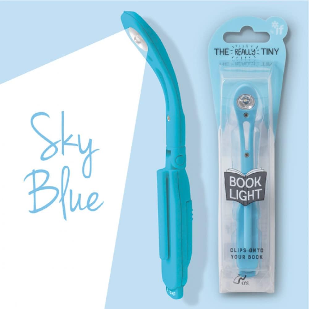 IF The Really Tiny Book Light Sky front view clip-on LED reading light