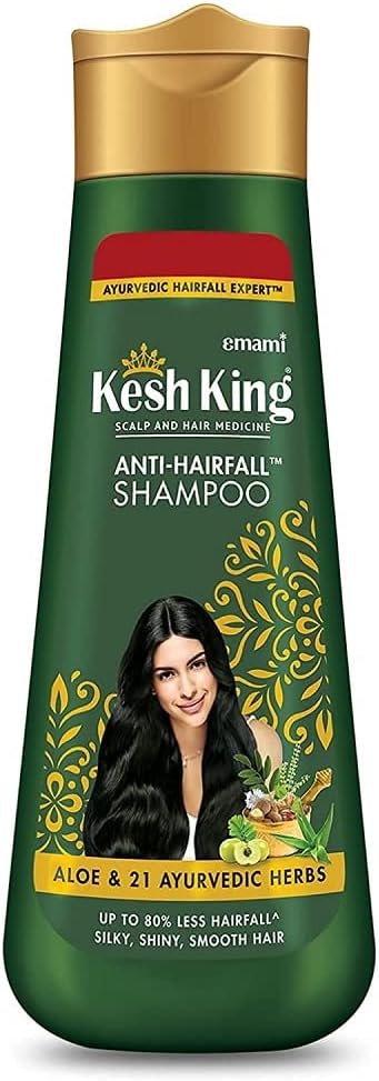 Kesh King shampoo bottle ready for daily hair care