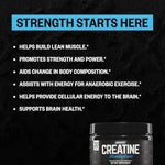 Side view of Onnit Creatine nutritional information