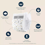 Full packaging display of the authentic USA imported Millie Moon luxury training pants for active toddlers.