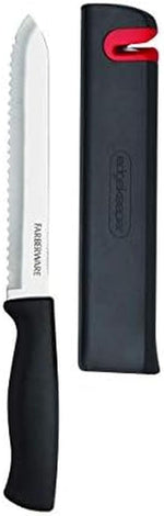 Farberware Edgekeeper 6-Inch Chef Knife with Self-Sharpening Blade Cover, High Carbon-Stainless Steel Kitchen Knife with Ergonomic Handle, Razor-Sharp Knife, Black - Image 12