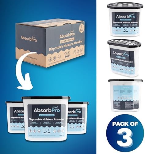 Disposable moisture absorber tub showing the water catchment area for easy monitoring.