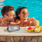 Comecase waterproof bluetooth speaker case showing base charging port cutout