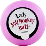 Lady AMB body powder for inner thigh and bra line chafing relief.