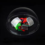 Lotowelzon protective acrylic dome with pre-drilled locating holes on the flange