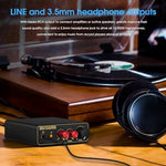 Douk Audio T14-EQ vinyl record preamp connected with USB Type-C cable