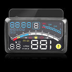 Estink car projector showing fuel consumption and water temperature.