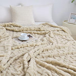 Aganear throw blanket folded for gift presentation