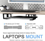 Ifcase under desk shelf holder holding a laptop