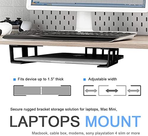 Ifcase under desk shelf holder holding a laptop