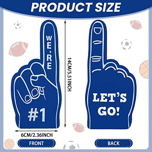 Bulk pack of one hundred pieces mini sports foam hands arranged neatly for party supplies.