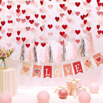 Four pack fifty two feet heart streamers packaging details