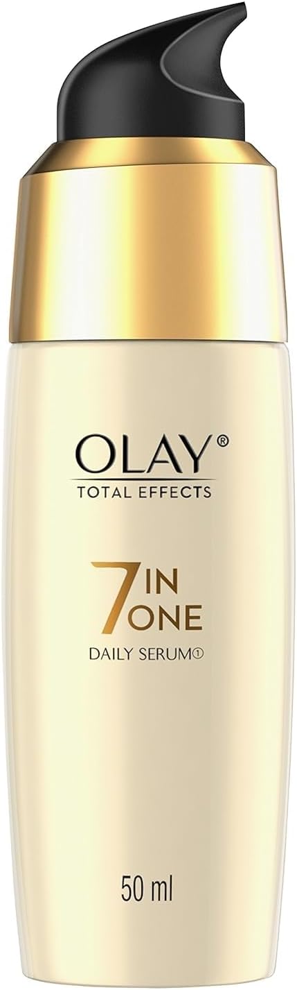 Olay Total Effects Serum |with Vitamin C, B5, Niacinamide, Green Tea |Fights 7 signs of ageing for glowing, hydrated and younger looking skin |Suitable for Normal, Dry, Oily & Combination skin |50 ML - Image 1