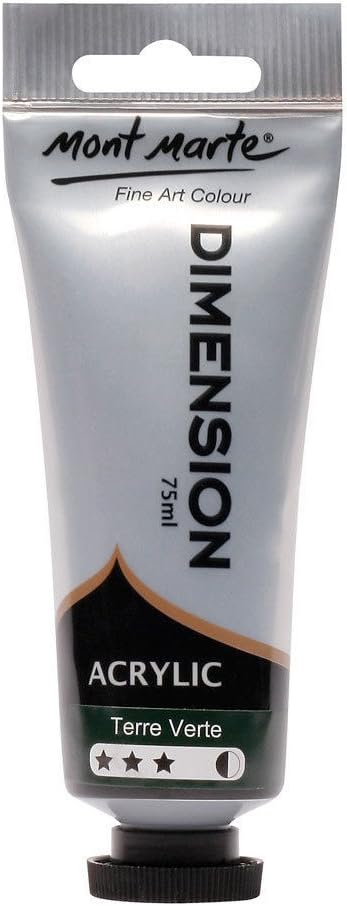 Side profile of Mont Marte Dimension Acrylic tube packaging