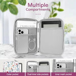 Vinabilia Kindle sleeve internal compartments and mesh pocket storage