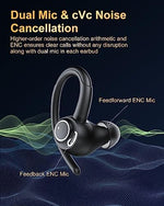 Side profile of Jesebang sports earphones showing ergonomic design