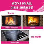 Quick n Brite 16 ounce fireplace cleaner kit with microfiber towel and scrubber