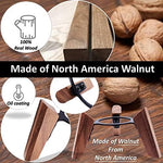 Authentic walnut wood grain detail on HomePod Mini speaker holder