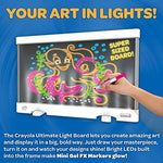 Six mini washable gel FX markers included with the Crayola ultimate light board set.