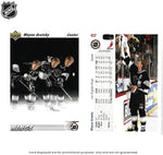 Side view of Collector's Choice 1991-92 hockey high series box showing card count and product description