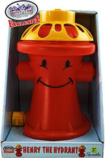 Matty's Toy Stop outdoor water sprinkler packaging details and dimensions