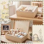 Beeveer Thyle baby memory box lid with personalization fields