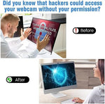 Toojcc ultra thin webcam privacy blocker showing both large and small sizes