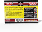 Rev X Zinc oil additive packaging showing high performance formula