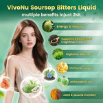 VivoNu soursop liquid drops ingredient label and benefits