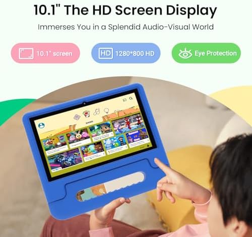 CFVOCUY kids tablet packaging and included accessories