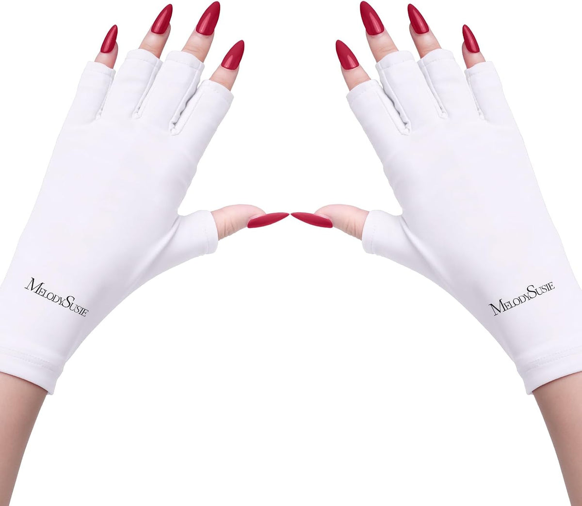 MelodySusie Premium Fingerless Protection UV Gloves for Gel Manicures - Image 12