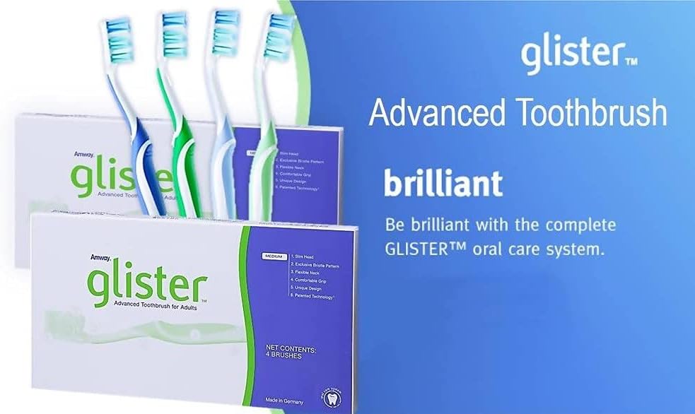Glister Advanced Toothbrush front view packaging box