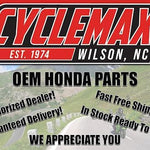 Top Two Motorcycles compatible Honda 08CLA-999-0E0A8 premix liquid product packaging close up.