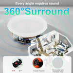 Studiofinix speaker installation in modern kitchen ceiling