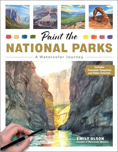 Paint the National Parks: A Watercolor Journey - Includes traceable templates and video tutorials - Image 2