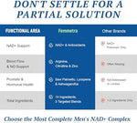 Femmetra NAD+ for men nutritional facts label detail