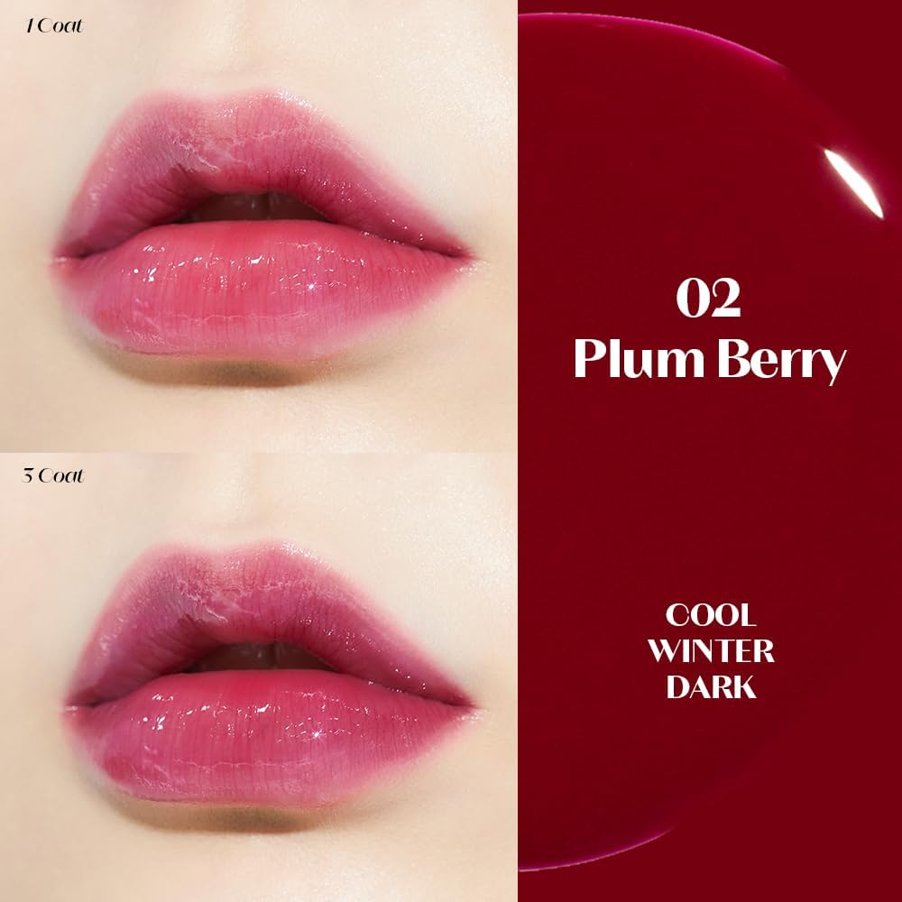 Etude high moisturizing non sticky lip oil tint container and applicator