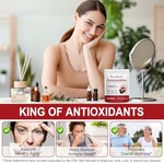 Body Juice Oil Rulviou Astaxanthin triple strength microalgae supplement packaging showing supplement facts