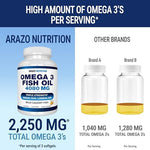 Arazo Nutrition wild ocean catch certified fish oil supplement bottle layout