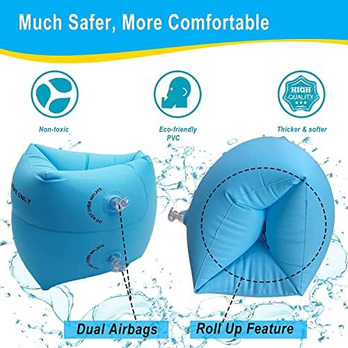 Dual airbag design of LeaveL water wings close up