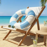 Yuokwer inflatable swim tube being used at the beach