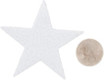 Patriotic colored felt star stickers for DIY crafts