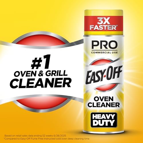 Easy-Off Professional Oven Cleaner 24 Ounce lemon scent back label instructions