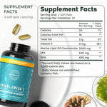Authentic imported Primal Harvest Omega 3 packaging highlighting the 30 day supply of premium marine lipid concentrate.
