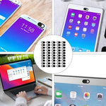 LIQWEI digital privacy slider blocking a smartphone front facing lens layout