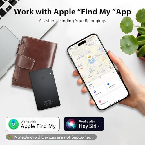 Cascho smart tracking card placed inside a premium leather wallet card slot.
