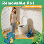 Bottom view of Gliizee Mall toddler potty chair showing non-slip feet