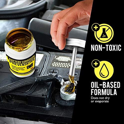 Mission Automotive battery grease showing the built-in brush applicator