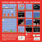 Super Mario Bros. 8-Bit Retro 2026 Wall Calendar + 6 Bonus Die-cut Notecards - Image 3